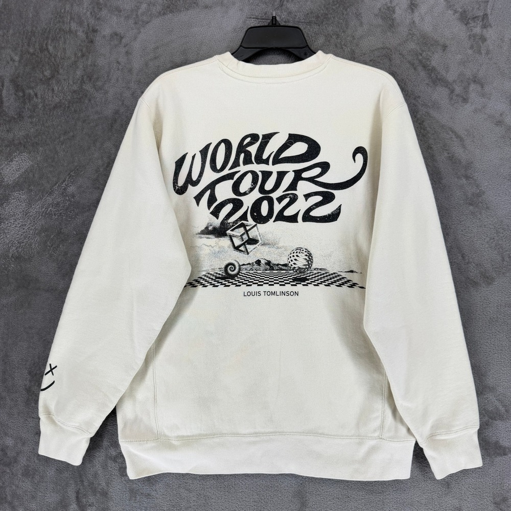 Louis Tomlinson Sweatshirt Large IND5000CC Off-White World Tour 2022 EUC